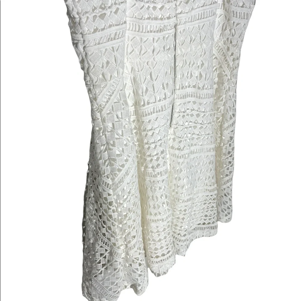 Lulu’s White Crochet Lace Skater Dress - Picture 5 of 10